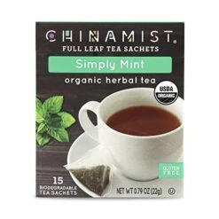 China Mist - Simply Mint Herbal Full Leaf Tea Sachet, 15 Count Box -Coffee Tea 418qejcaccl