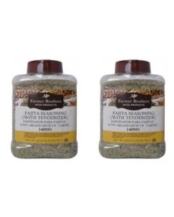 Farmer Brothers Fajita Seasoning (With Tenderizer), 1.75 Lb 2 Bottles