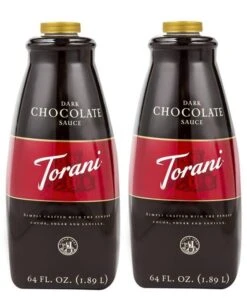 Torani Dark Chocolate Sauce, 2 Bottles/64 Oz Ea. Free Pump Included