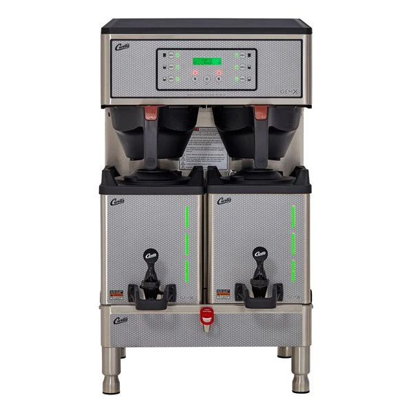 Curtis GEMXTIFT10A1000 G3 GemX Gemini® IntelliFresh® Twin 1.5 Gallon Coffee Brewer With FreshTrac® Satellites